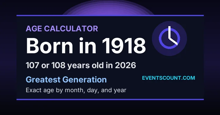 How old are you if you were born in 1918?
