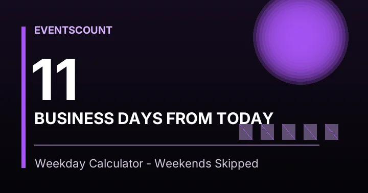 11 Business Days From Today