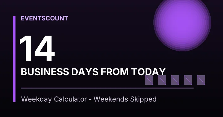 14 Business Days From Today