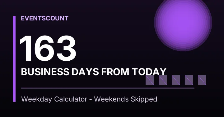 163 Business Days From Today