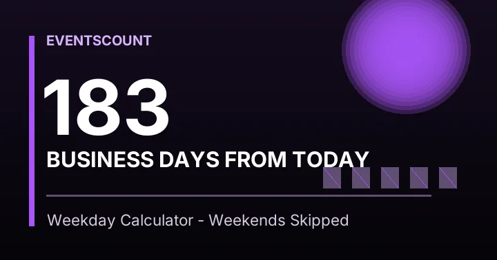 183 Business Days From Today