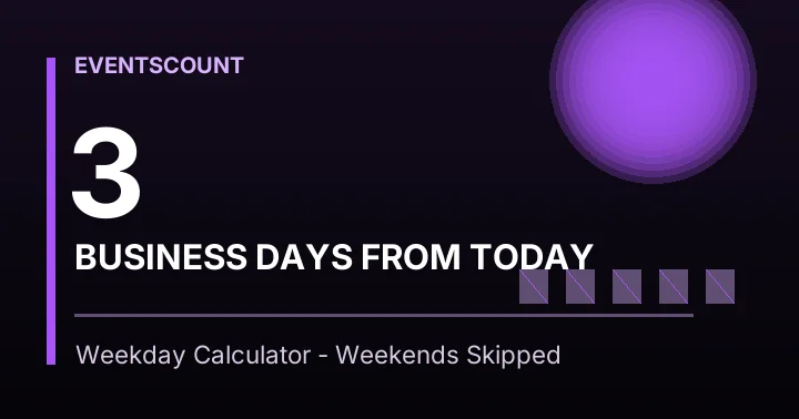 3 Business Days From Today