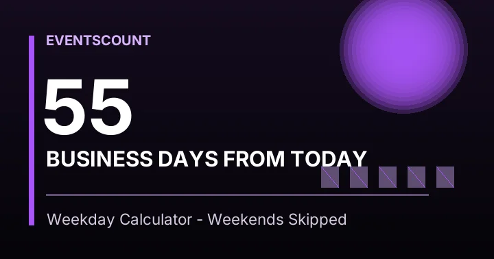 55 Business Days From Today