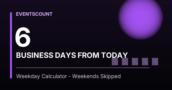 6 Business Days From Today