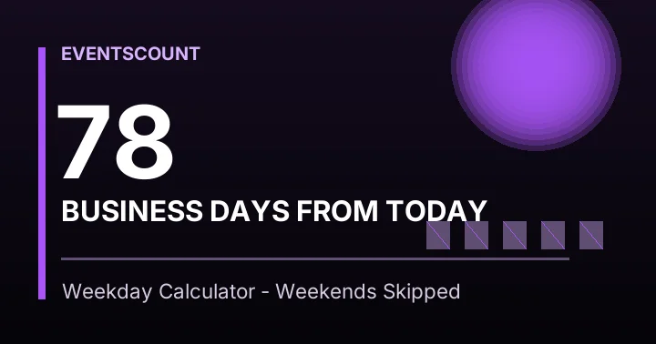 78 Business Days From Today