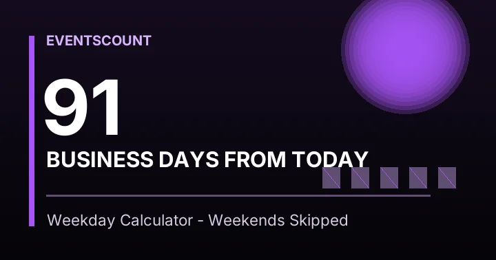 91 Business Days From Today