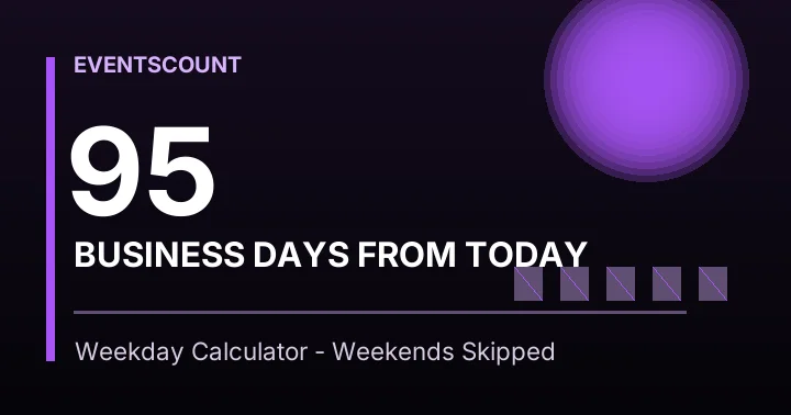 95 Business Days From Today