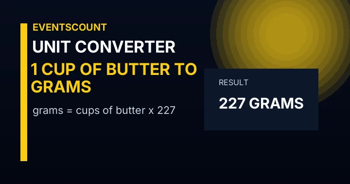 1 Cup Of Butter To Grams