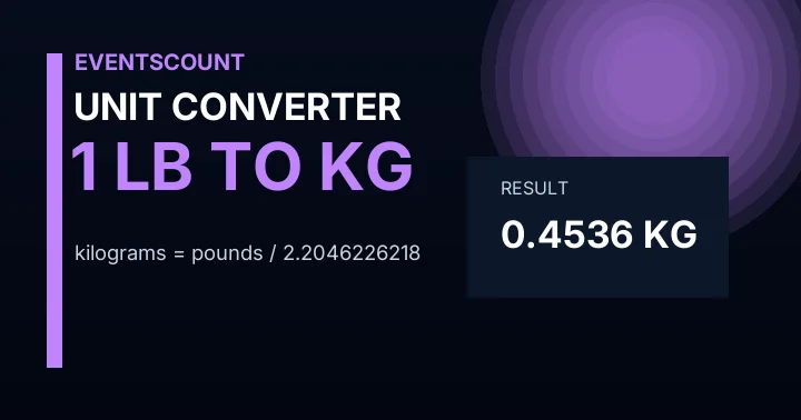 1 Lb To Kg
