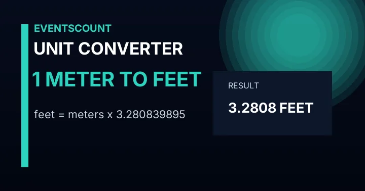 1 Meter To Feet