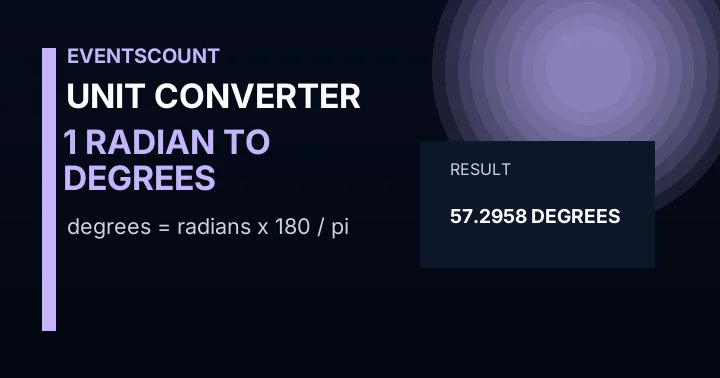 1 Radian To Degrees