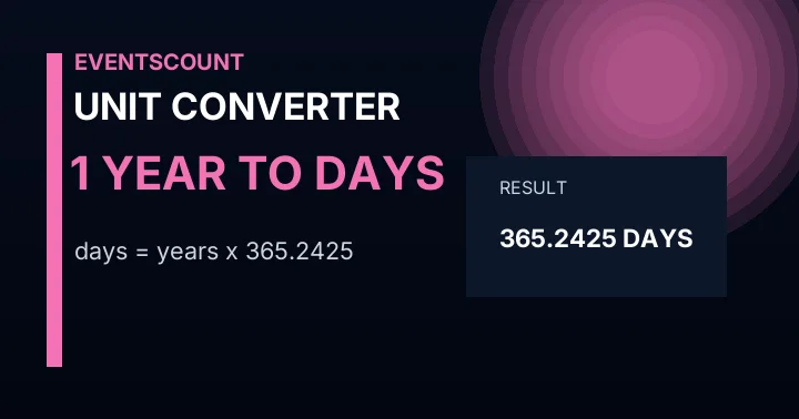 1 Year To Days