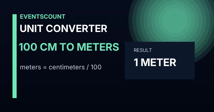 100 Cm To Meters