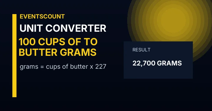 100 Cups Of Butter To Grams