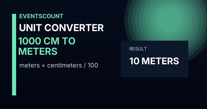 1000 Cm To Meters