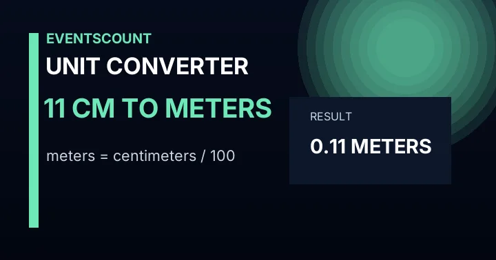 11 Cm To Meters