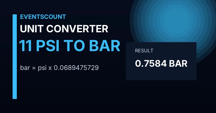11 Psi To Bar