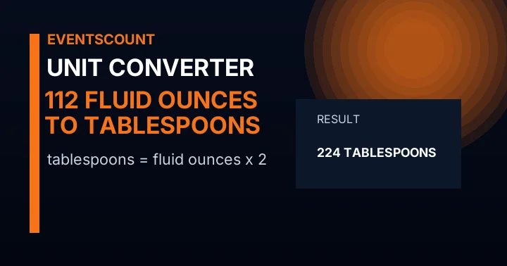 112 Fluid Ounces To Tablespoons