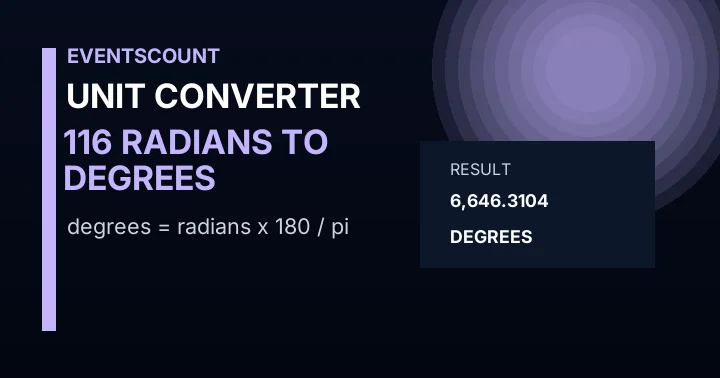 116 Radians To Degrees