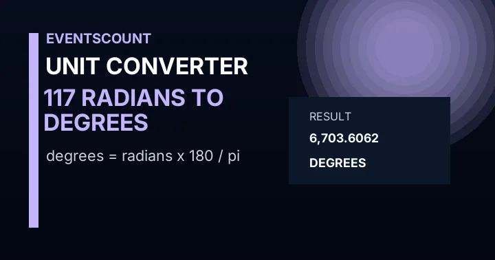 117 Radians To Degrees