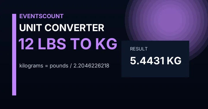 12 Lbs To Kg