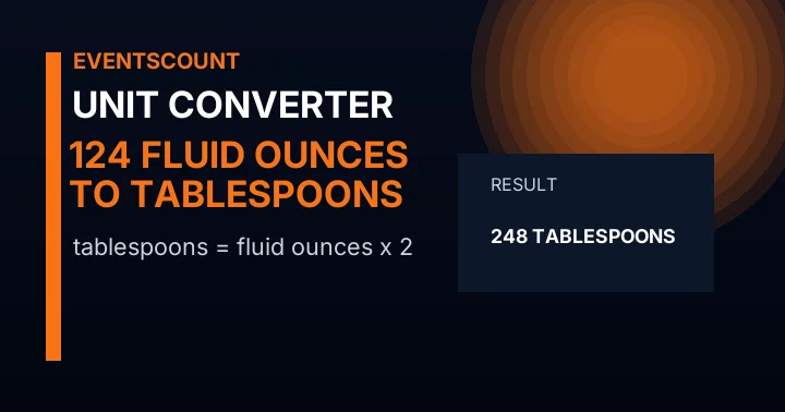 124 Fluid Ounces To Tablespoons