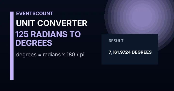 125 Radians To Degrees
