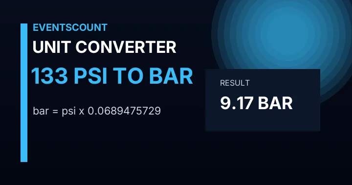 133 Psi To Bar