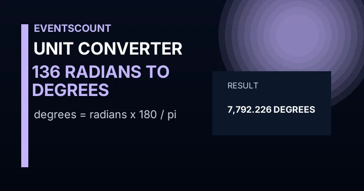 136 Radians To Degrees