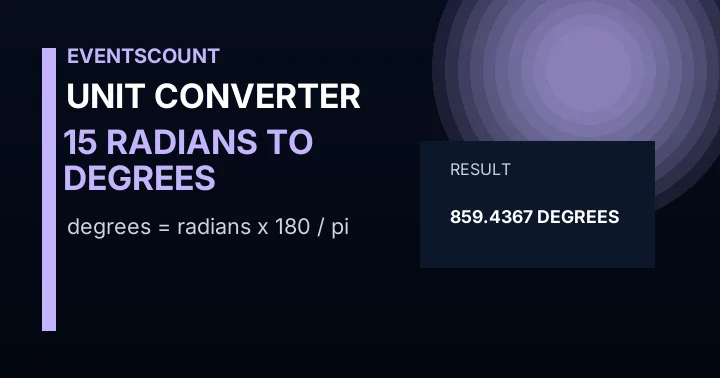 15 Radians To Degrees