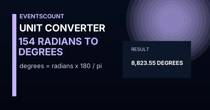 154 Radians To Degrees