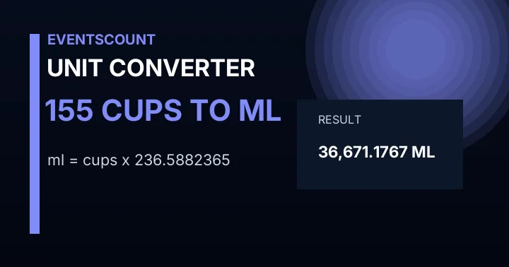 155 Cups To Ml