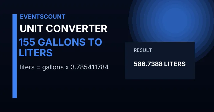 155 Gallons To Liters