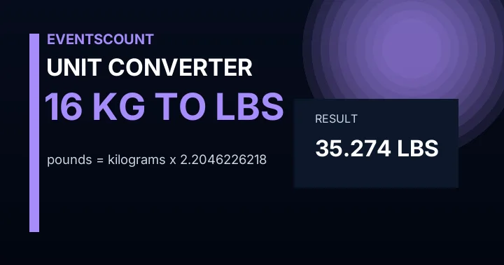 16 Kg To Lbs