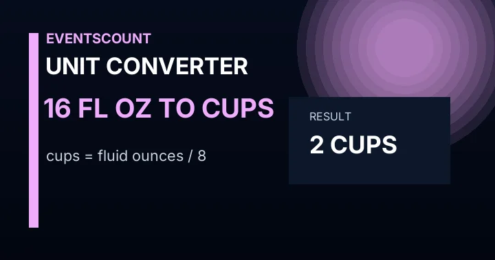 16 Fl Oz To Cups