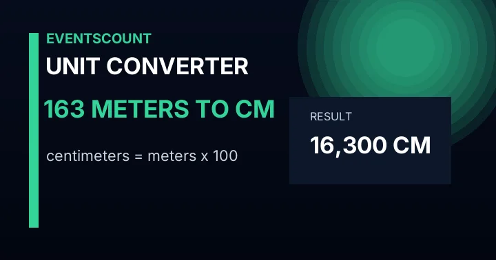 163 Meters To Cm