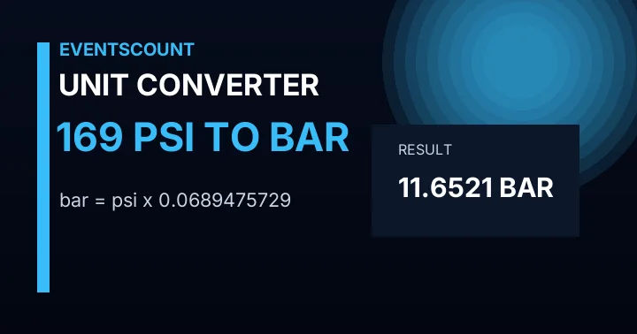 169 Psi To Bar