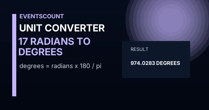 17 Radians To Degrees