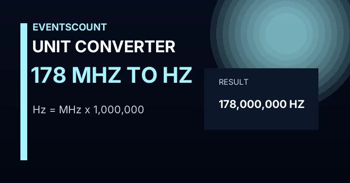 178 MHz To Hz