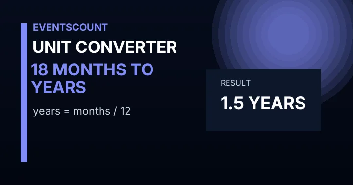 18 Months To Years