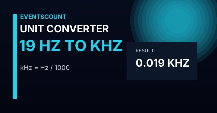 19 Hz To KHz