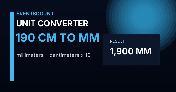 190 Cm To Mm