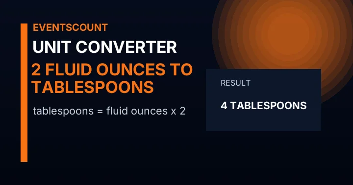2 Fluid Ounces To Tablespoons