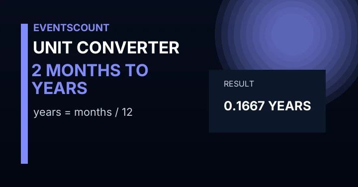 2 Months To Years