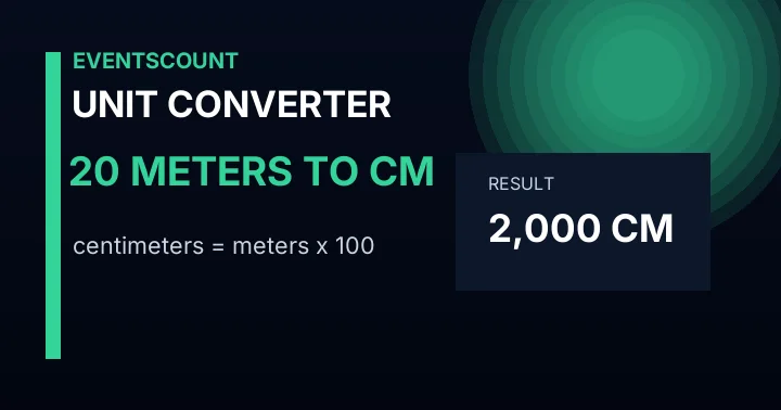 20 Meters To Cm