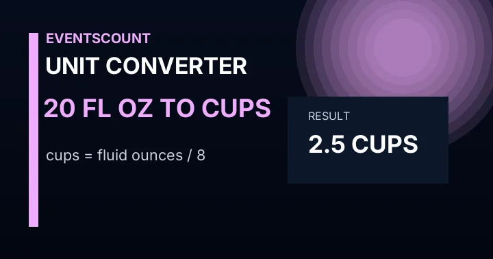 20 Fl Oz To Cups