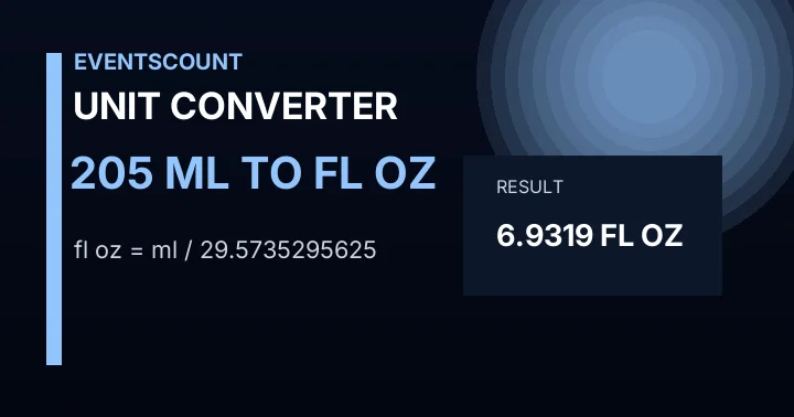 205 Ml To Fl Oz