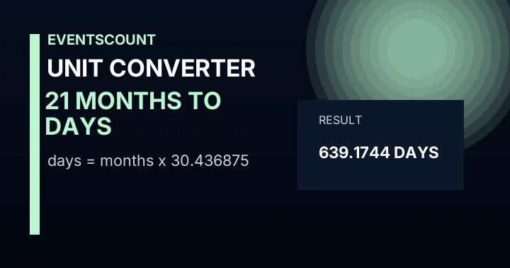 21 Months To Days