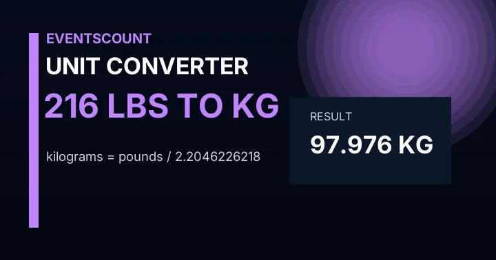 216 Lbs To Kg