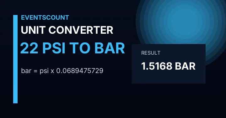 22 Psi To Bar
